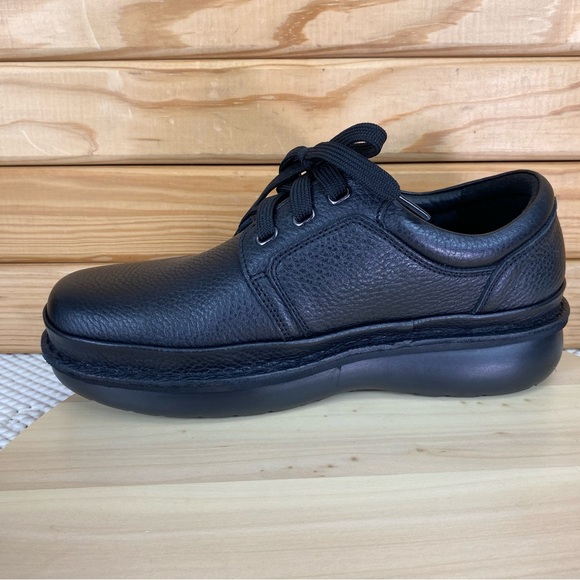 Propet Villager Diabetic Pebbled Leather Black Oxford Shoes M4070 Men's 10 X(3E) - Picture 9 of 12